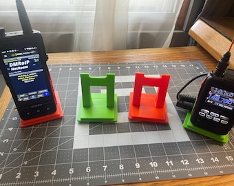 Almost Universal Desktop Radio Stand Holder HAM GMRS Public Safety