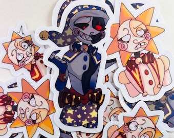 FNAF:SB Sun and Moon animatronic stickers -  Portugal