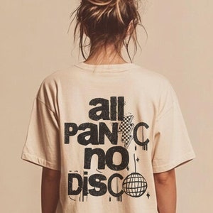 All Panic No Disco Shirt, Comfort Colors Pop Punk Shirt, Elder Emo Gift, Emo Tee, Punk Rock Shirt, Emo Nite Tee, Long Live Punk Kids Shirt