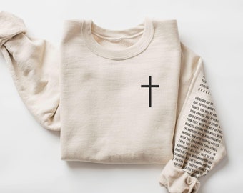 Christian Sweatshirt, Bible Verse Shirt, Religious Apparel, Faith Sweatshirt, Christian Crewneck, Jesus Sweatshirt, Armor of God Sweatshirt