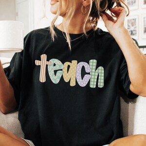 Comfort Colors Floral Teacher Shirt, Elementary Teacher Gift, Teacher Team Shirt, Back to School Shirt, Cute Teacher Shirt, Gift for Teacher