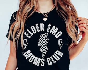 Elder Emo Moms Club Tee, Pop Punk Shirt