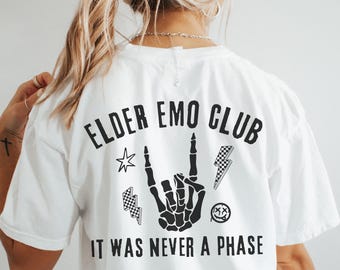 Comfort Colors Pop Punk Shirt, Elder Emo Concert, Emo Tee, Punk Rock Shirt, Emo Nite Tee, Punk Concert Shirt, Elder Millennial Concert Shirt
