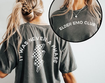 Comfort Colors Elder Emo Club Shirt, Pop Punk Music Tee