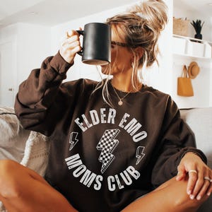 Elder Emo Moms Sweatshirt, Pop Punk Shirt, Elder Emo Gift, Emo Tee, Punk Rock Shirt, Emo Nite Tee, Emo Concert Sweatshirt, Emo Mom Club
