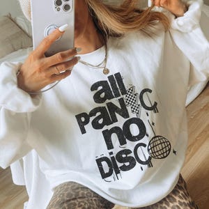 All Panic No Disco Sweatshirt, Pop Punk Elder Emo Gift