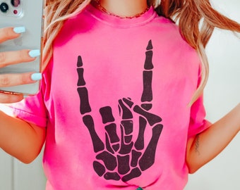 Rock On Shirt, Punk Comfort Colors Shirt, Emo Shirt, Edgy Shirt, Grunge Shirt, Streetwear for Women, Rock and Roll Tshirt, Concert Shirts