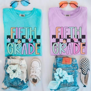 Kids Fifth Grade Shirt, Hello Fifth Grade Shirt, 5th Grade Shirts Girls, First Day of School, Back to School Shirt, 5th Grade Shirt for Kids