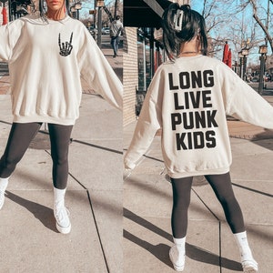 Long Live Punk Kids Sweatshirt, Pop Punk Sweatshirt, Elder Emo Gift, Punk Rock Shirt, Emo Nite Tee, Still In My Emo Phase, It Wasnt a Phase