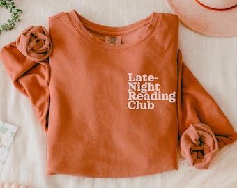 Comfort Colors Sweatshirt for Book Lover Crewneck, Sweatshirt for Reader, Gift for Book Lover, Funny Bookish Sweatshirt, Bookworm Gift Ideas