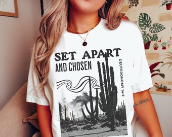 Boho Christian Shirt, Aesthetic Christian Shirt, Bible Verse Shirt, Retro Christian T-Shirt, Christian Graphic Tees, Jesus Tshirt Women