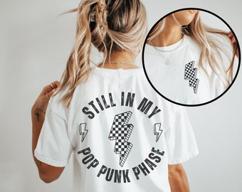Comfort Colors Pop Punk Shirt, Elder Emo Shirt, Emo Gift, It Was Never a Phase, Emo T-shirt, Emo Lyrics, Pop Punk Music, Millennial Emo Tee