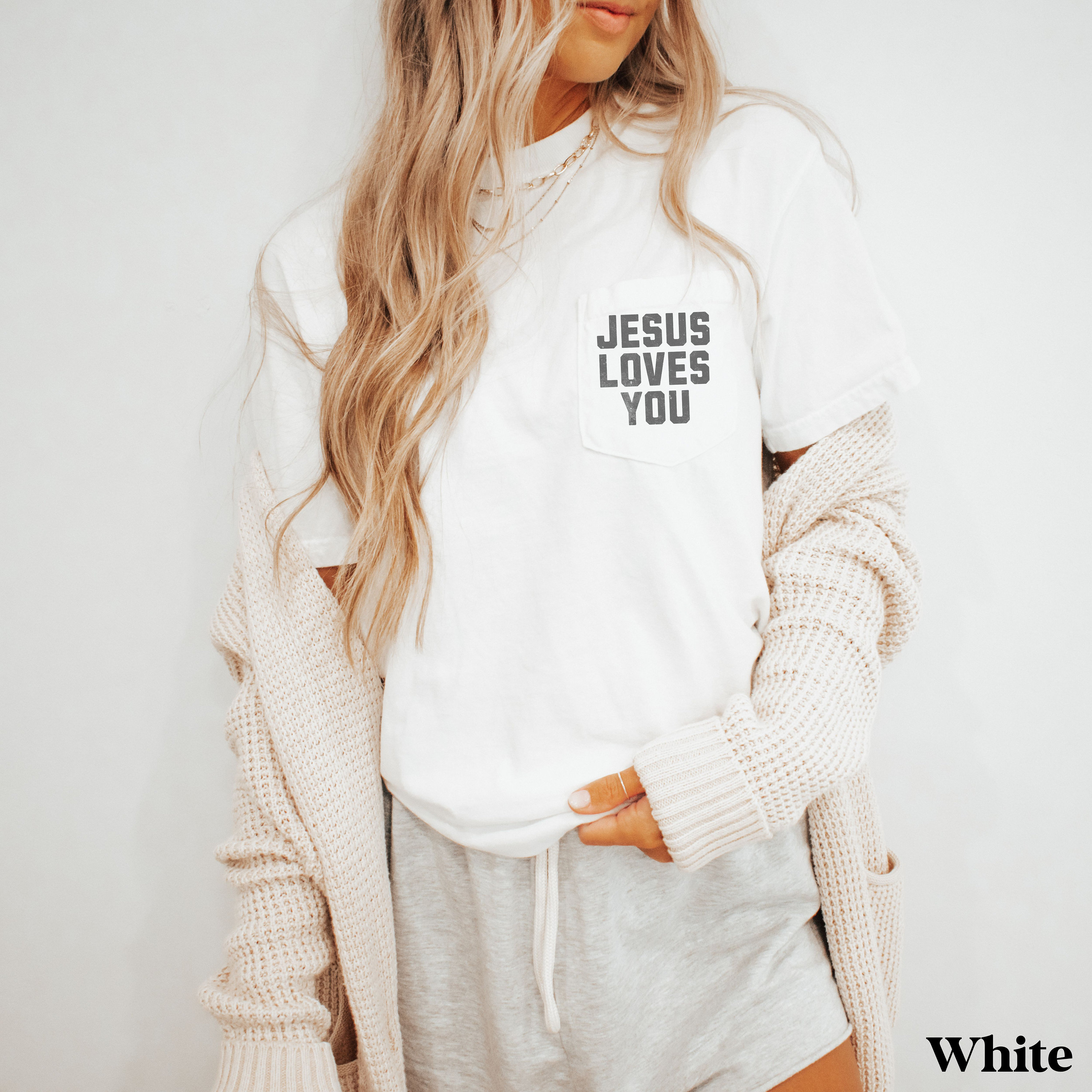 Jesus Loves You Shirt, Christian Comfort Colors Tshirt, Trendy Bible ...