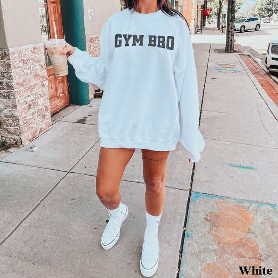 Oversized Gym Pump Cover Crewneck, Workout Sweatshirt, Funny Gym Crewneck, Weightlifting Tee, Gift for Gym Rat, Gym Girl Weightlifting Gift