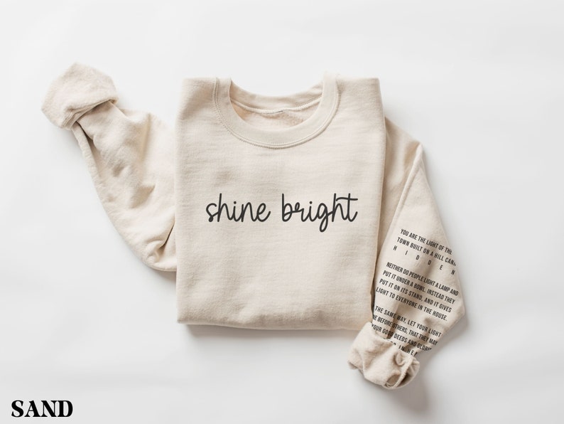 Christian Sweatshirt, Bible Verse Shirt, Religious Apparel, Faith Sweatshirt, Christian Crewneck, Jesus Sweatshirt, Gift for Christian Woman image 2