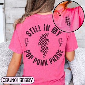 Comfort Colors Pop Punk Shirt, Elder Emo Shirt, Emo Gift, It Was Never a Phase, Emo T-shirt, Emo Lyrics, Pop Punk Music, Millennial Emo Tee image 5