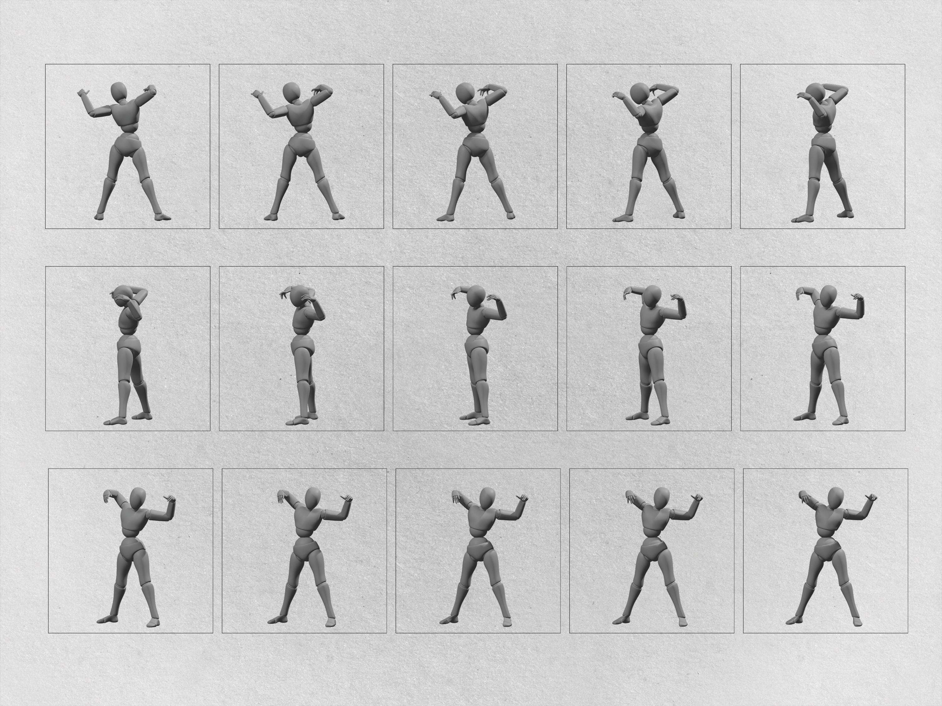 360 Degree Rotational Human Form Model, Mannequin Model, Drawing ...