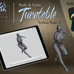 Procreate Body | Procreate template | Procreate animation file | Female Anatomy | Procreate Rotation