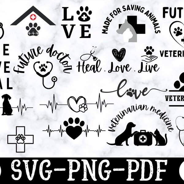 Veterinarian Svg Bundle , Veterinarian for Cricut Cut File, Silhouette,Future Veterinarian , vet SVG ,Veterinarian Svg for Shirts and Gift