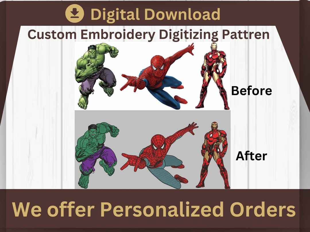 Custom Embroidery Digitizing Pattern Embroidery Digitizing Embroidery