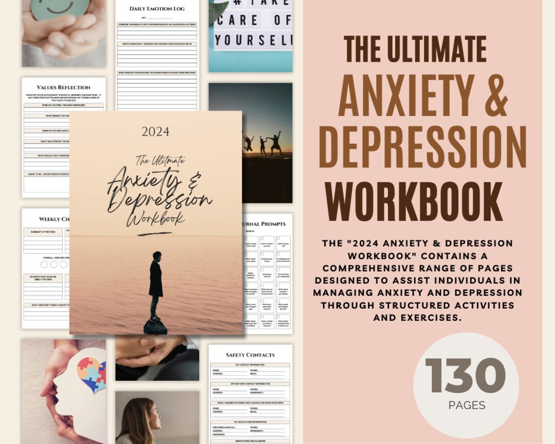 Anxiety Depression Workbook, Depression Worksheets, Self-esteem Building, Therapy Sheets ...