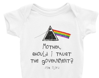 Baby Pink Floyd | Mother Should I Trust The Government? | Baby bodysuit