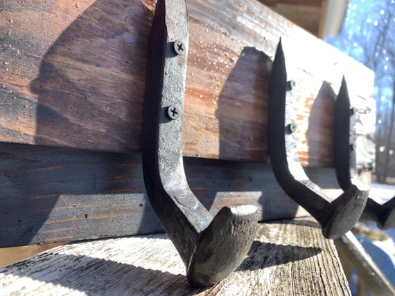 Railroad tie coat hooks hotsell