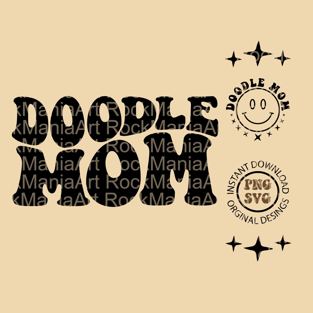 Doodle Mom, Doodle Mom SVG, Doodle Mom PNG, Trendy Svg, Trendy Png, Svg