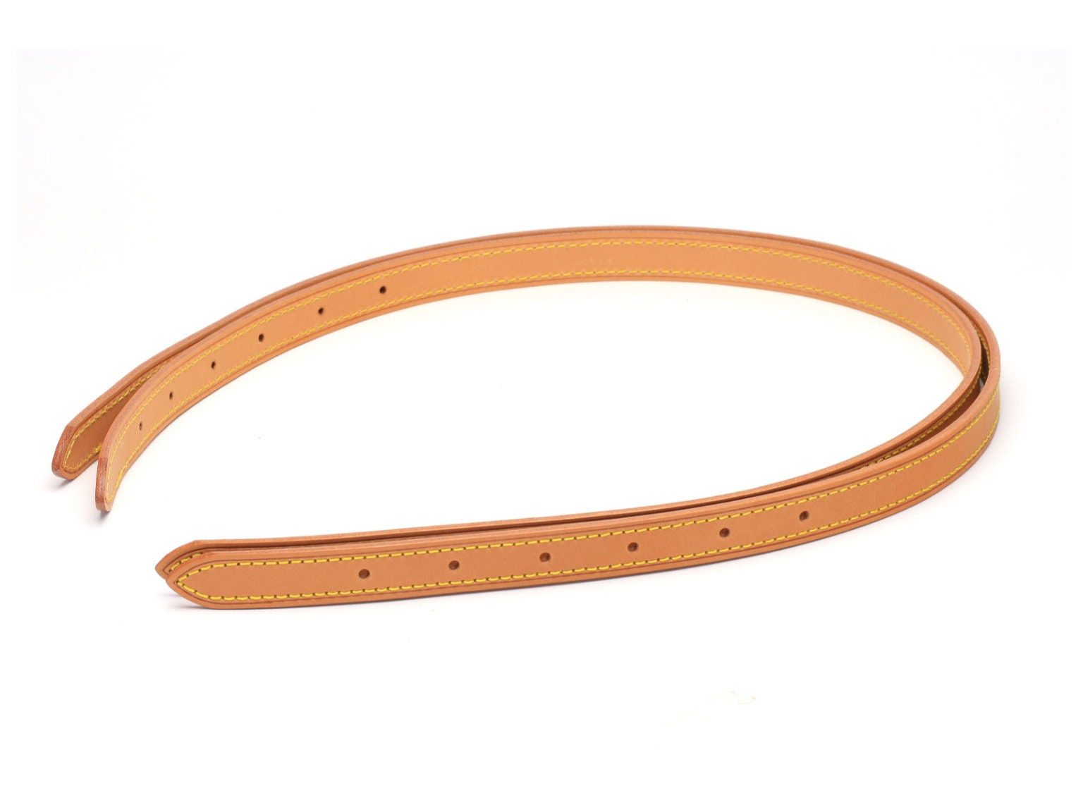 Pair of Vachetta Leather Replacement Straps for Bucket PM / GM 
