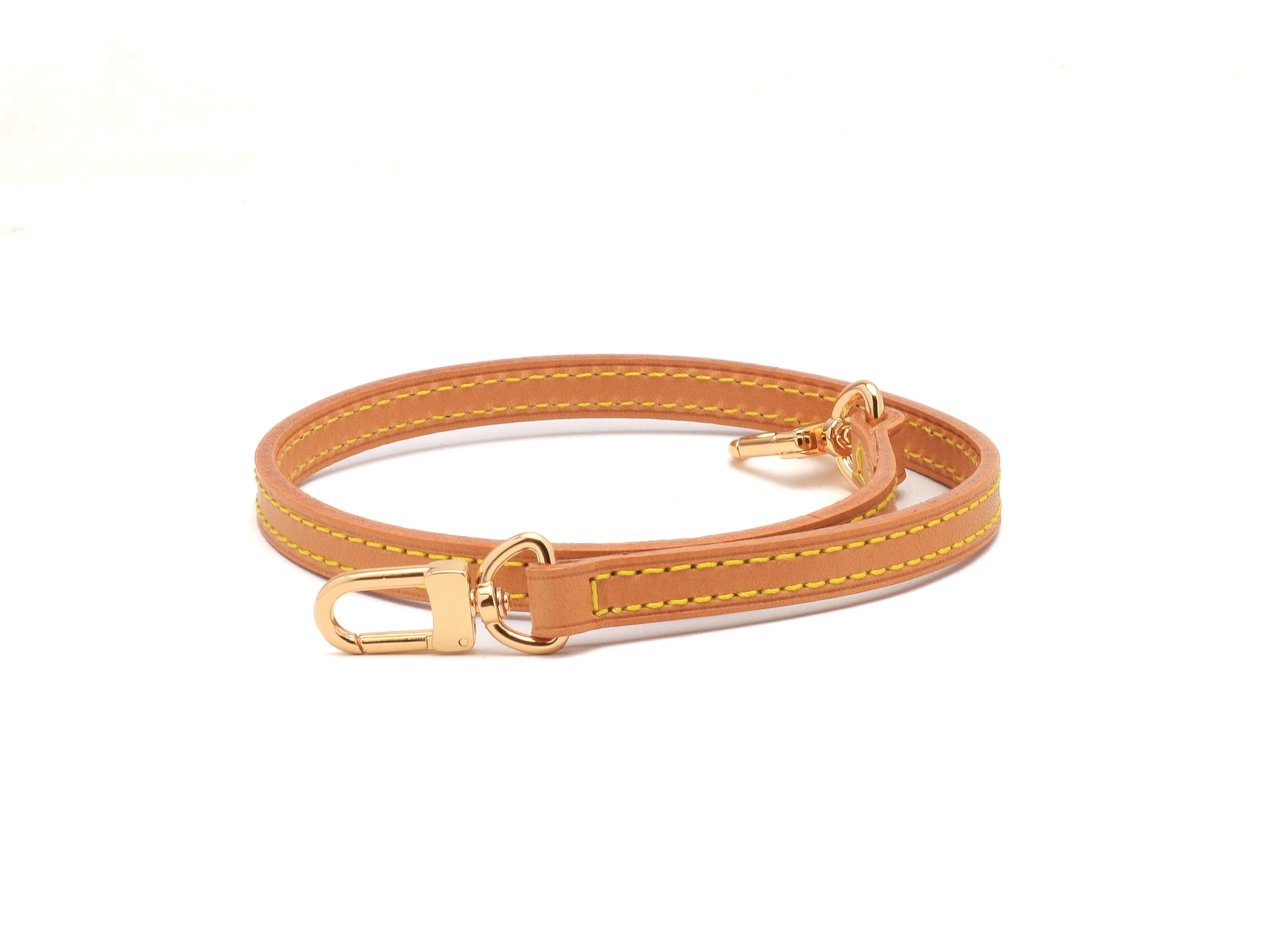 Louis Vuitton Vachetta width 15mm Shoulder Strap, Gold Hardware