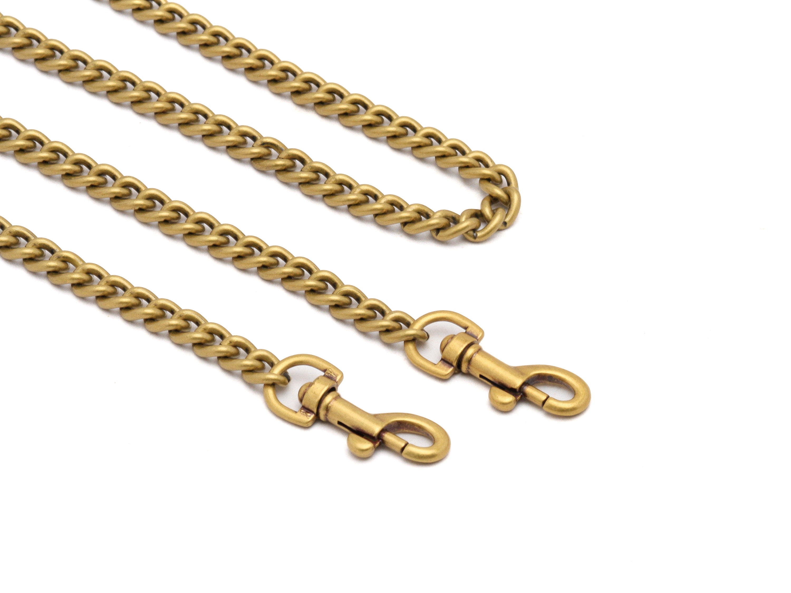 Purse Golden Strap Extenders Iron Link Chain With Clasp - Temu