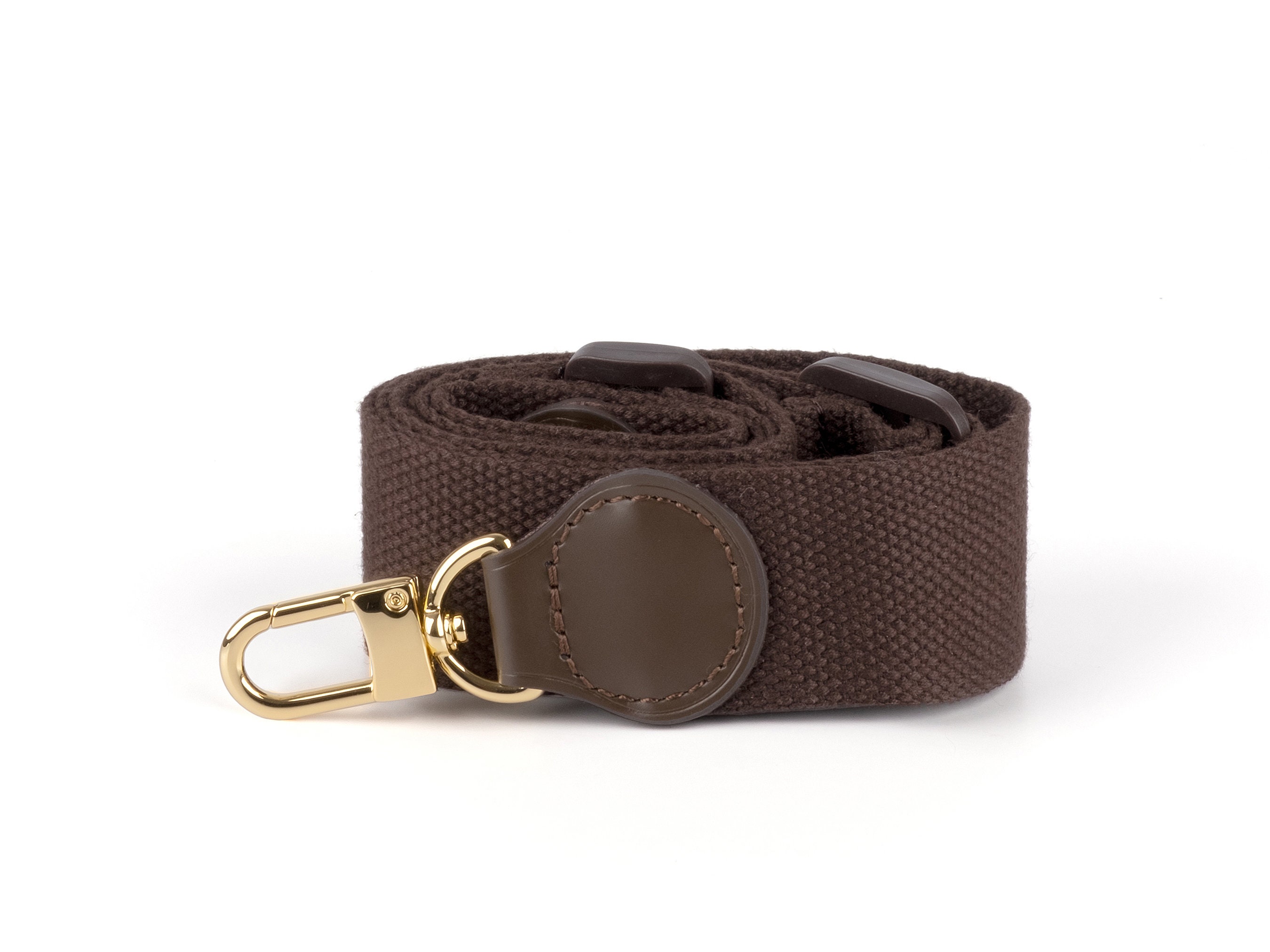 Upcycled LV Bandouliere Strap - Brown Nylon *Final Sale*