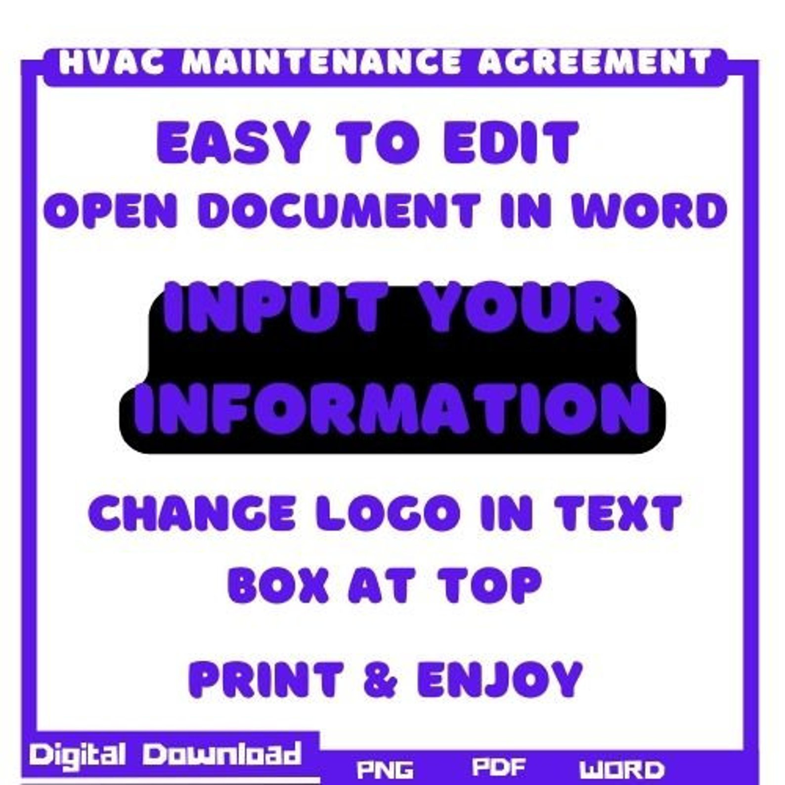HVAC MEGA BUNDLE, Hvac Svg, Hvac Contract, Hvac Log Book, Hvac