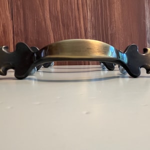 Vintage 1970s Brass Drawer Pull Handle- Individually Priced - Discontinued Drawer Pulls - Antique English Finish - 3 inch Center to Center