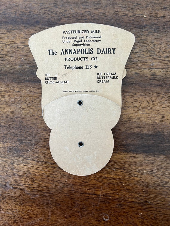 Vintage Cardboard Tri-Fold Hand Fan - Vintage Adv… - image 6