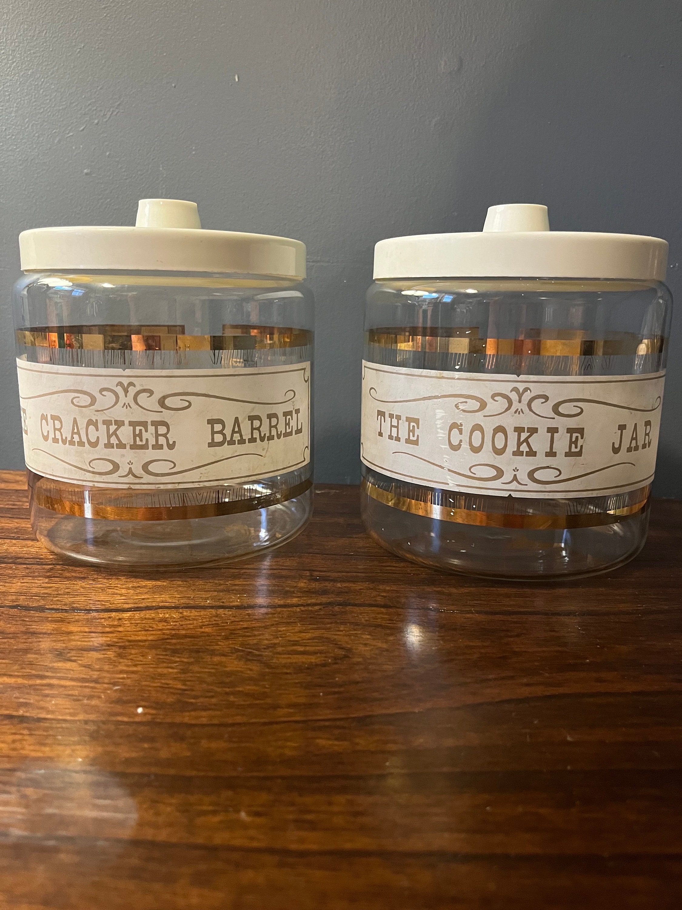 Vintage Pyrex Mid Century Pyrex Cookie Jar Cracker Barrel