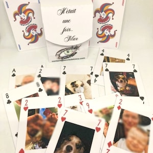 1 set di biglietti fotografici personalizzati fronte-retro