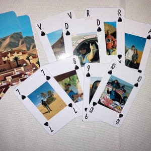 jeu de carte personnalisé 32 cartes et sa boîte personnalisées Recto Verso souvenir de vacances