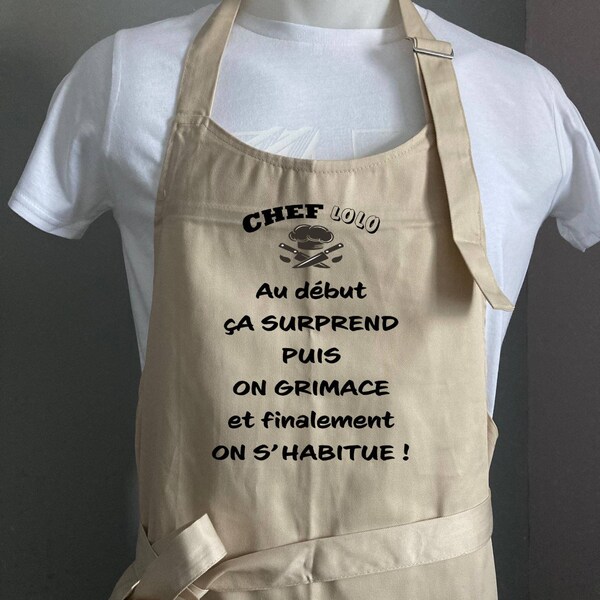 Tablier de cuisine humoristique - Le meilleur cadeau pour les gourmands ! Joli cadeau pour la fête des pères