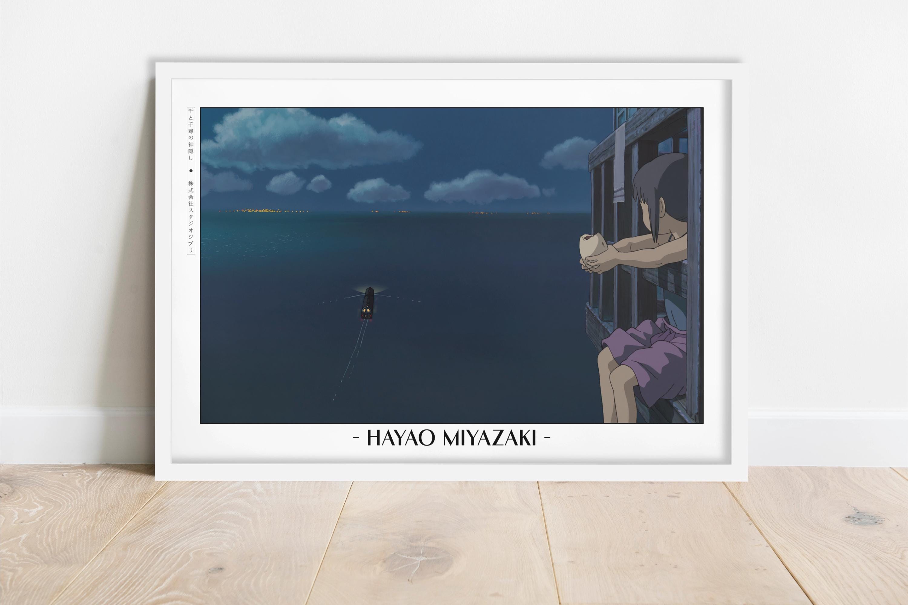 Studio Ghibli Poster | Framed Hayao Miyazaki Art Prints - Etsy