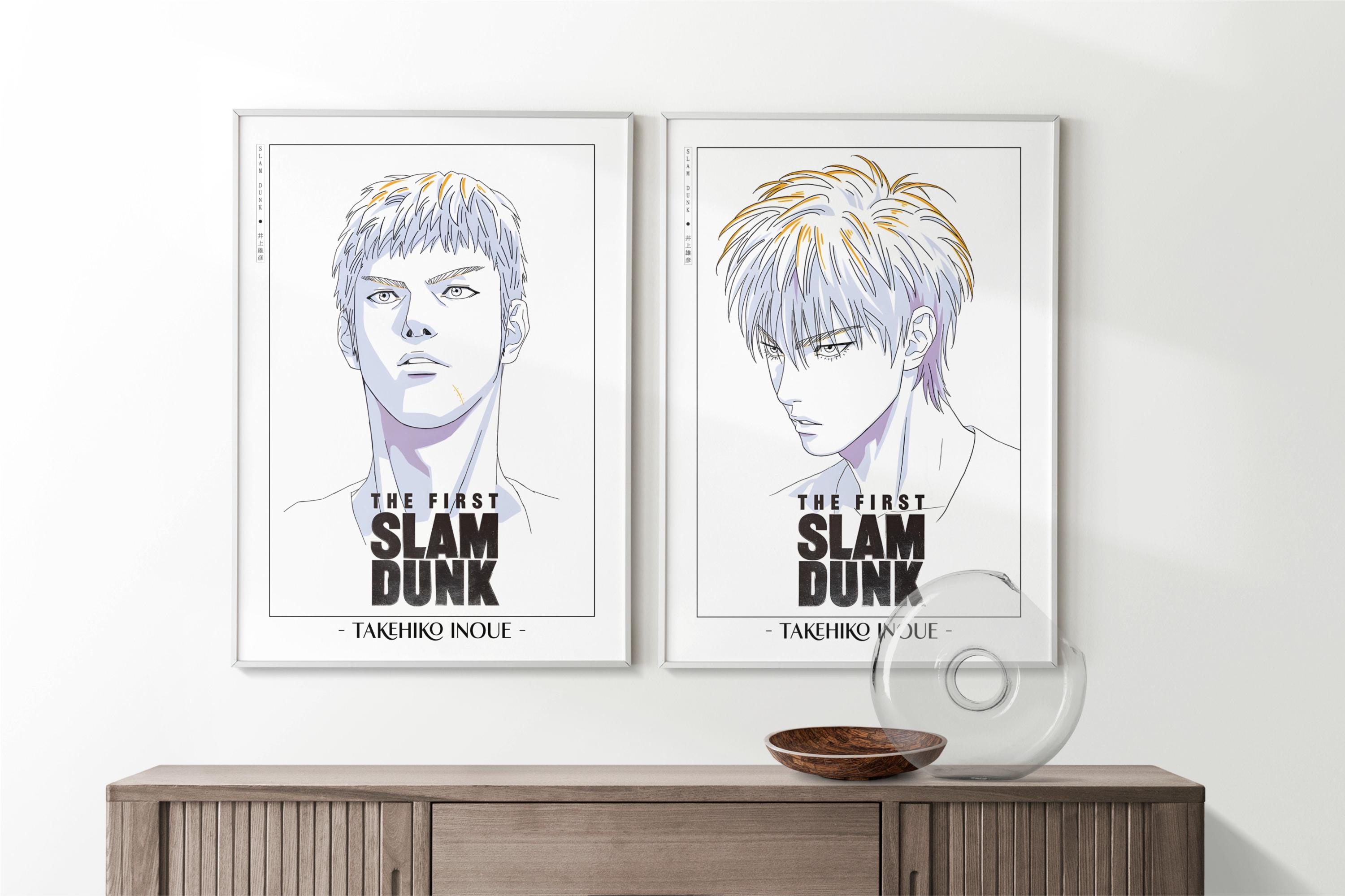 Slam Dunk Poster Set of Framed Takehiko Inoue Manga Wall Art