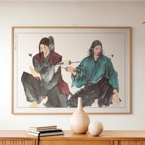 Vagabond Manga Poster | Takehiko Inoue Art Print, Japanese Anime Wall Art Gifts, A3/A4/A5 Framed Posters