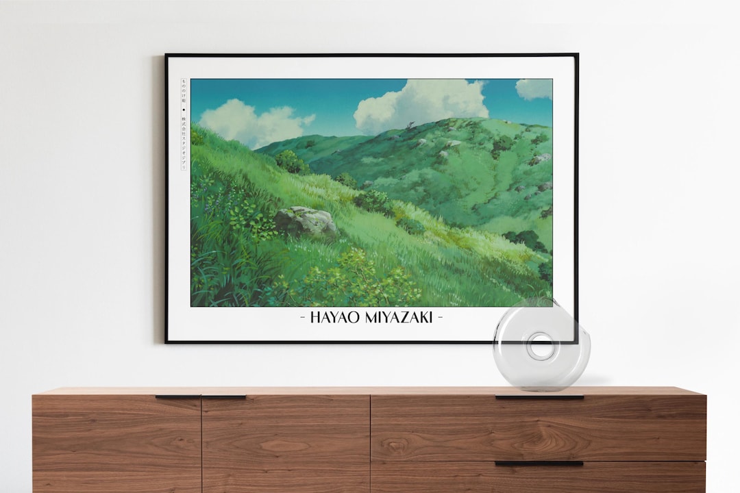 Studio Ghibli Poster | Framed Hayao Miyazaki Art Prints - Etsy