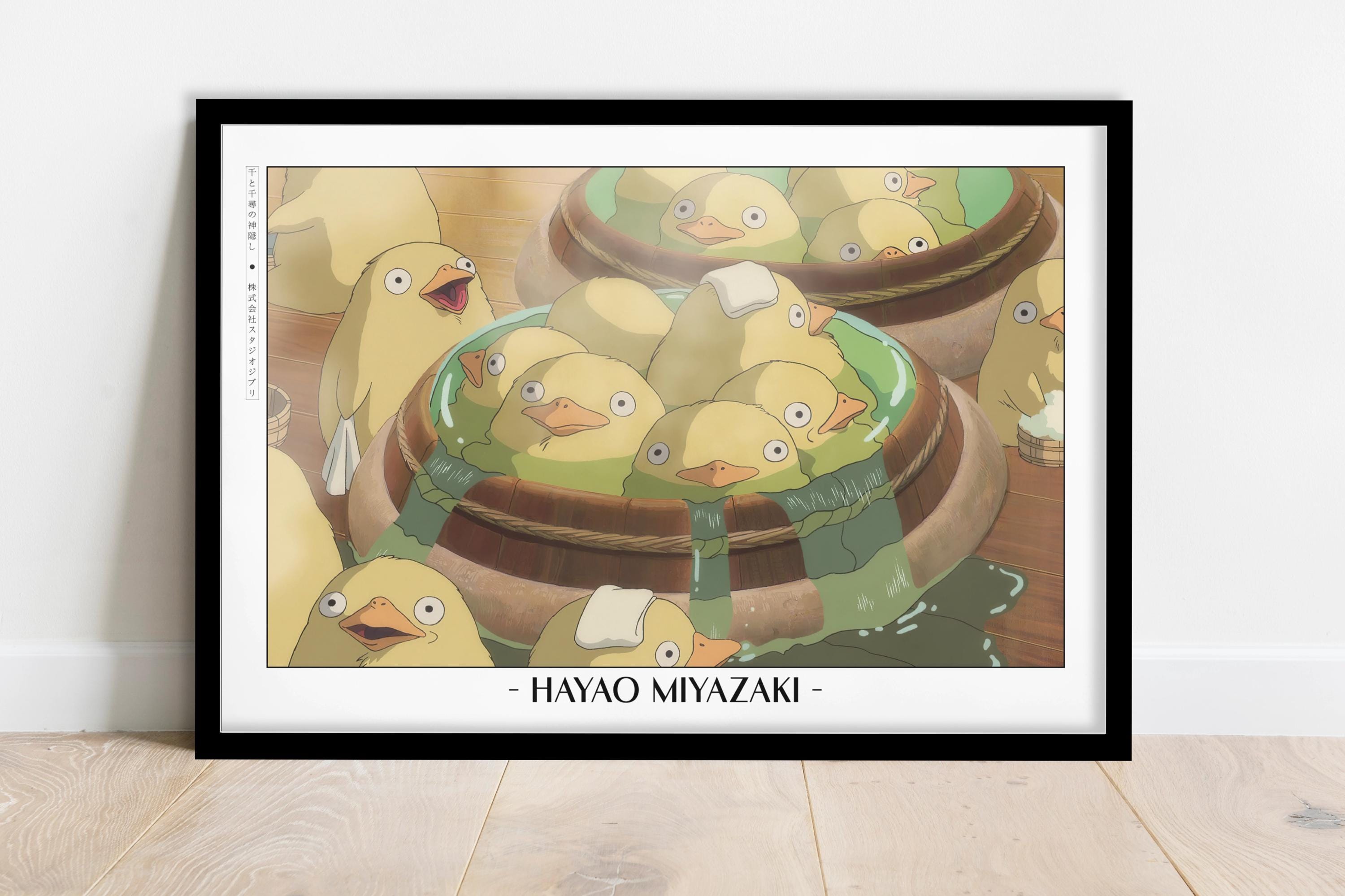 Studio Ghibli Poster | Framed Hayao Miyazaki Art Prints - Etsy