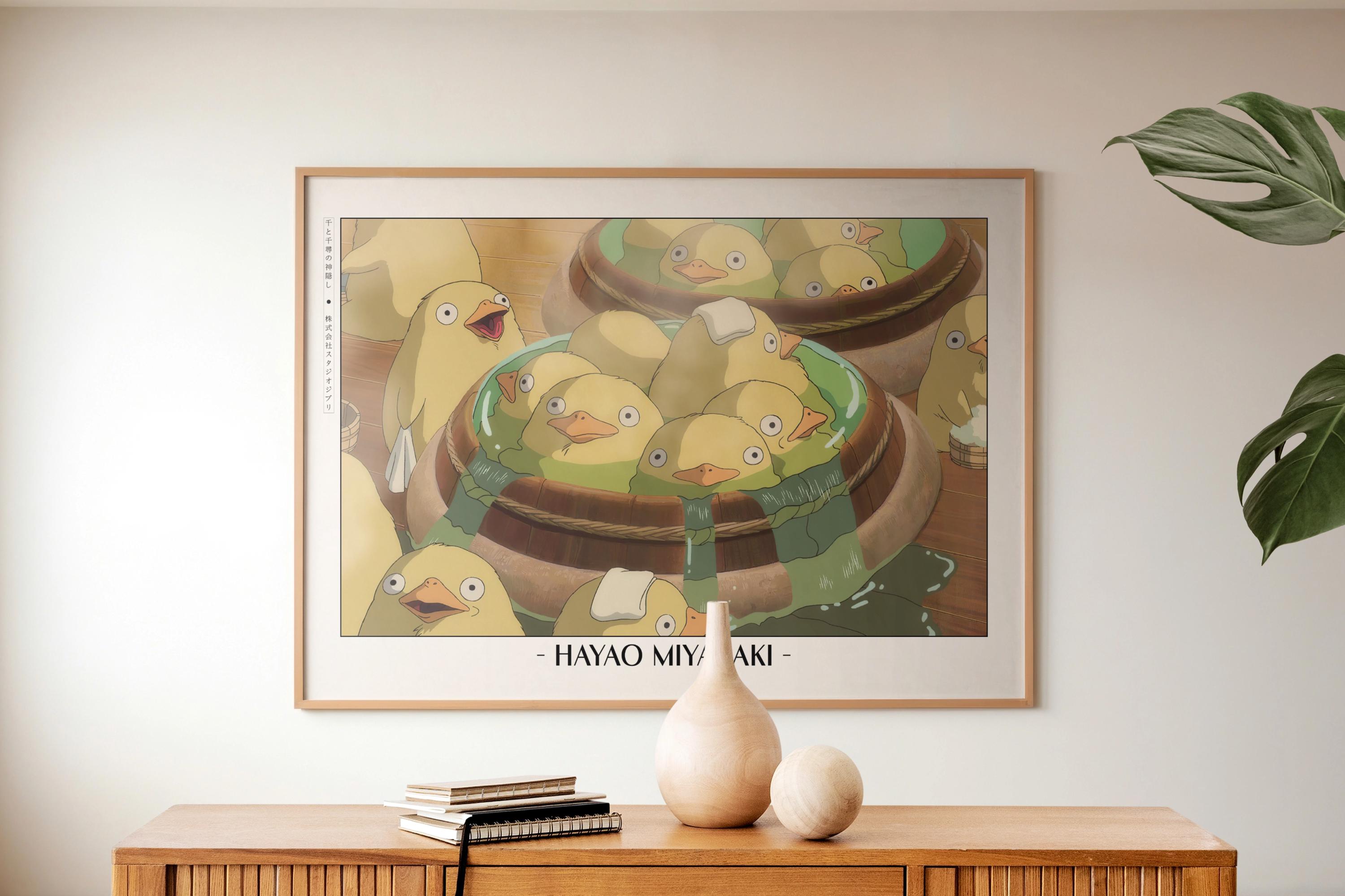 Studio Ghibli Poster | Framed Hayao Miyazaki Art Prints - Etsy