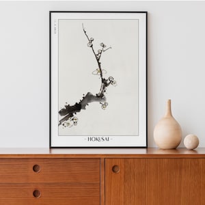 Hokusai Art Print | Japanese Flowers Artwork