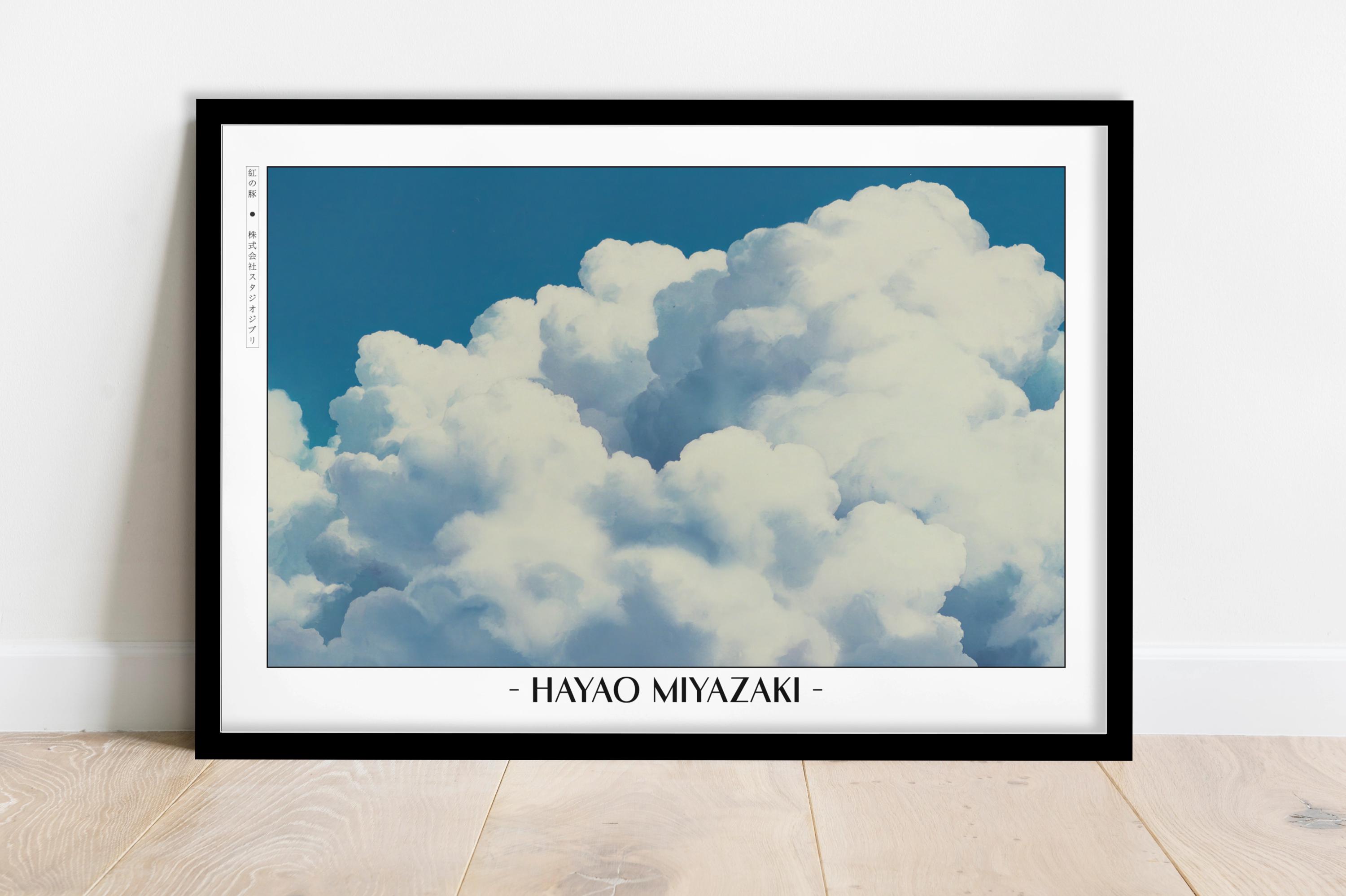 Studio Ghibli Poster | Framed Hayao Miyazaki Art Prints - Etsy