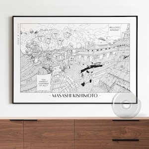 Póster de anime / Láminas artísticas enmarcadas de Masashi Kishimoto