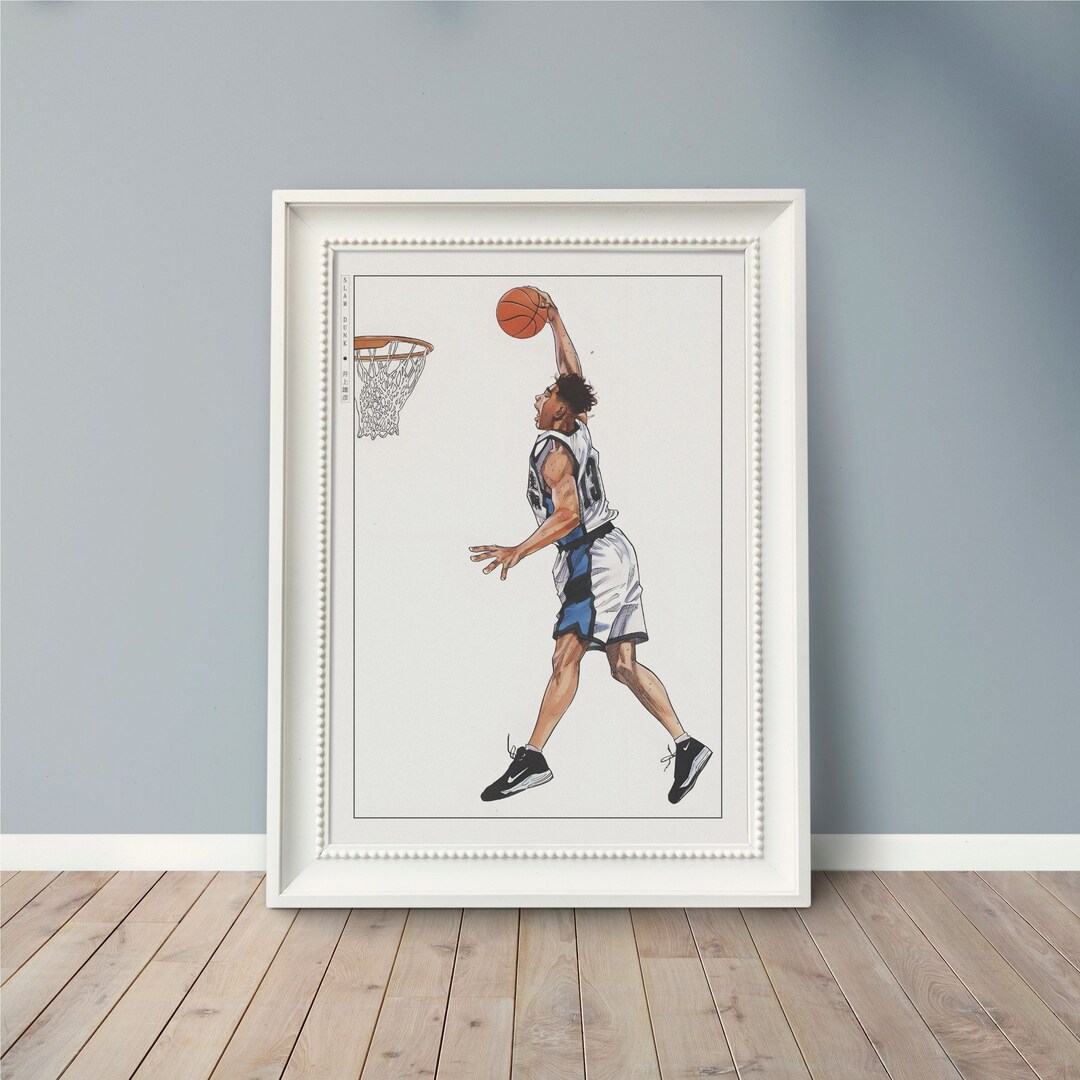Slam Dunk Manga Kunst Druck Basketball Poster, Sakuragi Wandkunst