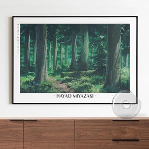 Ghibli Anime Poster | Hayao Miyazaki Kunstdruck, Japanischer Zeichentrickfilm Geschenke, A3 / A4 / A5 gerahmtes Poster